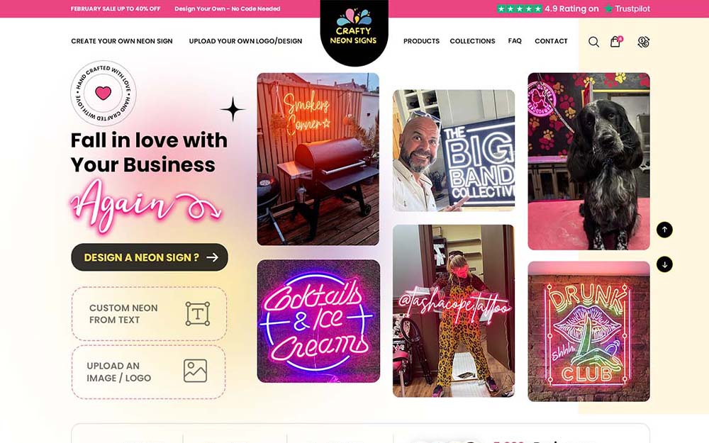 Modern redesigned UI/UX web platform
